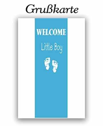 Babygeschenk WINDELTORTE „BOY“ hellblauer Baby Body bedruckt + 1 x Babysocken -