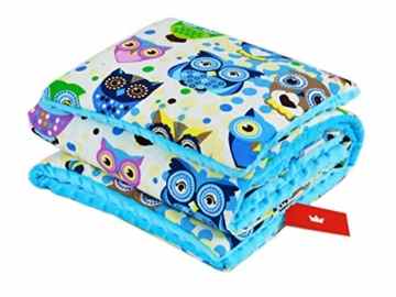 BABYLUX Babydecke Krabbeldecke MINKY Kuscheldecke Decke 75 x 100 cm mit KISSEN 30x35cm -