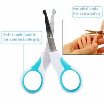 Babypflege Set – IntiPal 7-teiliges Set für Baby Alltag Pflege mit Etui 2 Farben -