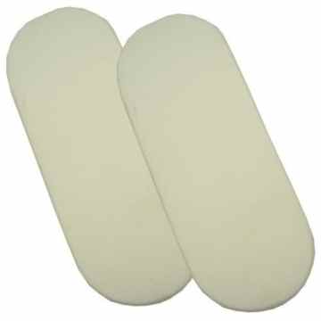 BabyPrem Moseskörbe Stubenwagen 2 Baumwolle Spannbettlaken 76 x 28cm 2 CREME -