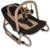 Babywippe Baninni Hippo Schwarz Beige -