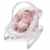 Babywippe rosa mit Vibration und verschiedenen Melodien zur Auswahl | Babyschaukel für Kinder bis 18 kg geignet -