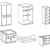Babyzimmer Komplett Set „KIMBA“ 6tlg Bett Wickelkommode gr. Schrank Regal Eiche-Sägerau -
