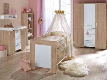 Babyzimmer Michi 6-teilig Eiche-sägerau -