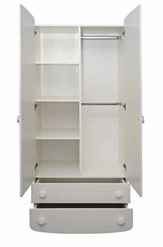 Babyzimmer „Prague“ Art.-Nr.: 09.06; 22.06; 27.1.06, Kinderzimmer Komplett Set 3-tlg., in Weiß, Kleiderschrank B: 90 cm, Wickelkommode B: 90 cm, Babybett Liegefläche 60 x 120 cm -