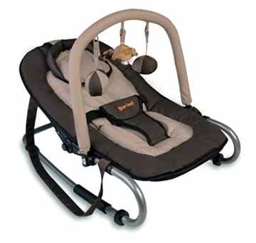 Baninni Babywippe mit Spielbügel Relax Classic coffee hippo -