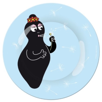 Barbapapa BA920C Kleiner Barbamama Teller blau -