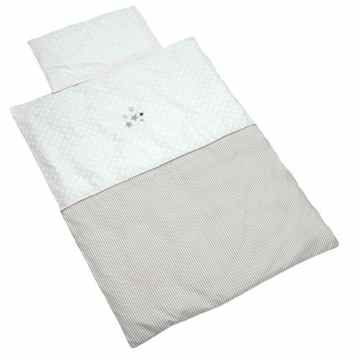 Be Be´s Collection Bettwäsche 100×135 + 40×60 Glitzer Sterne ecru -