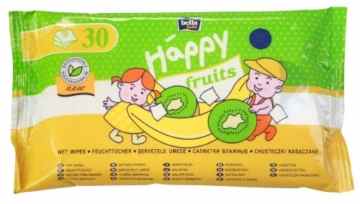 Bella Baby Happy Toilettentücher für Kinder Fruits Kiwi und Banane, 5er Pack (5 x 30 Tücher) -