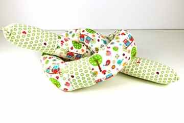 Bettschlange – Bettrolle – Nestchen – Lagerungskissen 100 – 200 cm kleine Eule -