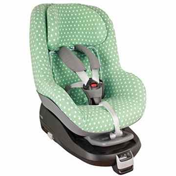 Bezug für Maxi-Cosi Pearl und 2 Way Pearl – Ukje – Mintgrün mit weissen Sterne -