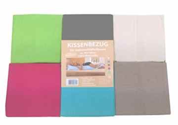 Bezug für Seitenschläferkissen aus Baumwolle ca. 40×145 mit RV (Anthrazit) -