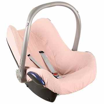 Bezug Ukje für Maxi-Cosi Cabriofix, Citi und Pebble – Altrosa mit Punkte -