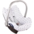 Bezug Ukje für Maxi-Cosi Cabriofix, Citi und Pebble – Weiss Schwarz ♥ -
