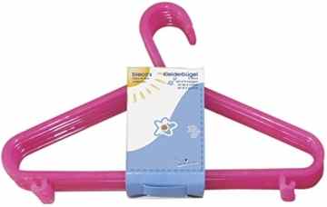 Bieco 04-014144 – Kinder Kleiderbügel im 8er Set, pink -