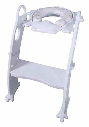 Bieco 11002695 – Kinder Toilettentrainer mit Stufe weiß -
