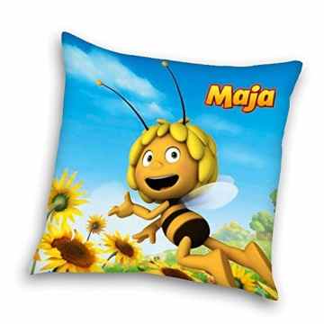 Biene Maja – Kissen Kinder Kuschelkissen Dekokissen 40x40cm -