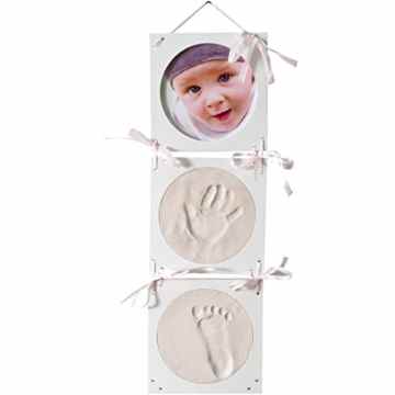 Bilderrahmen mit Abdruckset / Baby Abdrücke in in 5 verschiedenen Designs -