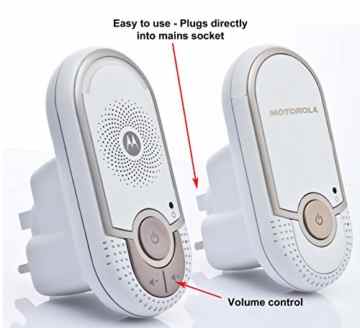 Binatone MBP 8 Digital Baby Monitor – White/Silver -