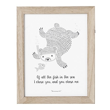 Bloomingville Bild mit Rahmen 25 x 20 cm, natur -