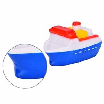 Blulu Schwimmende Boot Spielzeug Kautschuk Badewanne Spielzeug für Baby, 6er Set -