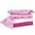 BORNINO 3er-Pack Mullwindeln 80×80 cm Stoffwindel, rosa -