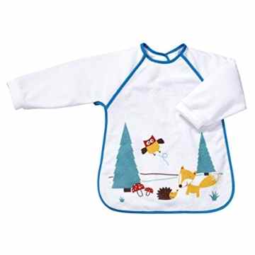 BORNINO Ärmellätzchen mit Nässeschutz Baby-Latz, weiß -