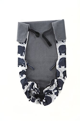 BundleBean BBG0GEL GO grauer Elefant Multifunktionsdecke -
