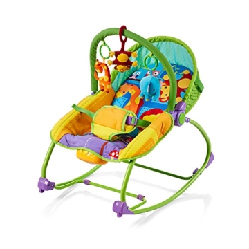Chipolino CHIPSHER01403JU Musik Babywippe mit Vibration Relax Dschungel, braun -