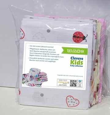 Clevere Kids Mulltücher Bärchen, Schaf & Co. Set 6 Stück Spucktücher Mullwindeln -