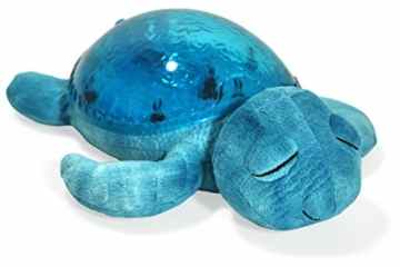 Cloud B 8723540082368 Nachtlicht Schildkröte, mit Licht und Sound, blau -