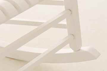 CLP Stillstuhl / Holz-Schaukelstuhl MARISSA, Landhaus Stil, bequem & stilvoll Relaxen weiß -