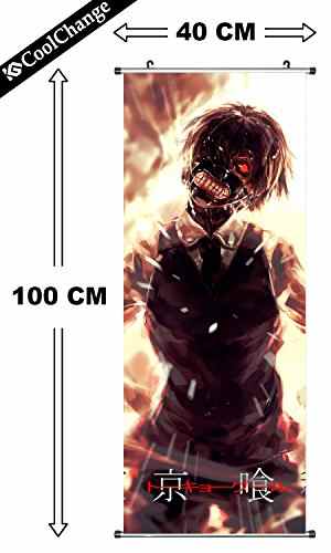 CoolChange Großes Tokyo Ghoul Rollbild / Kakemono aus Stoff Poster, 100x40cm -