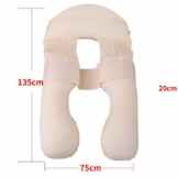 COTTON&Schwangere Frauen schlafen Kissen Multifunktions gemütlich Lenden-Massage Schwangere Frauen-Kissen U-förmigen Körper-Kissen Körperkissen sheeping Kissen Stillkissen Nebenschlafkissen Schwangerschaft Mutterschaft Schwangere Frau Kissen für Schlafen und Relaxen Bequemes Schlafkissen ( farbe : K ) -