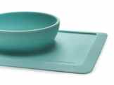 Cuisiner Silikon Tischunterlage mit Schüssel für Babys/Kleinkinder, Rutschfestes Tischset mit festem Halt auf IKEA Antilop & herkömmlichen Hochstühlen – Ohne Kleckern/BPA-frei//Abgeschrägte Kanten – perfekte Geschenkidee -