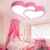 Deckenleuchte Rosa Zwei Herzen Kinderlampe Kinderzimmer Schlafzimmer Led Herz Girl Moderne Mädchen Für Mädchenzimmer Decken Hochzeit Deko Lampen Schlafzimmerlampe Herzform Herzchen Mit Pink 50CM -