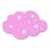 Deckenleuchte Wolke rosa/weiß -