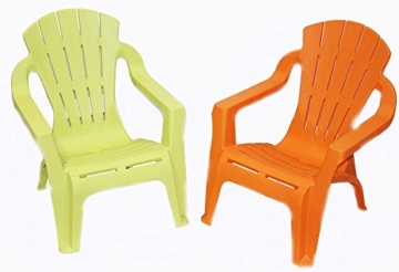 Design Kinder Stapel Stuhl Sessel orange (Orange) -