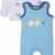 DIMO-TEX Baby-Jungen Schlafstrampler Strampler Deep Sea 2teilig mit Langarmshirt -