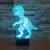 Dinosaurier 3D bunte Lichter LED Lampe Acryl Vision Stereoskopische 3D Touch Lampe Nacht Licht bunte Steigung Lampe -