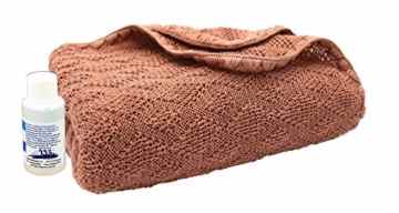 Disana Babydecke 80 x 100 cm aus Merino-Schurwolle kbT, rose inkl. Feinwaschmittel Wiki -