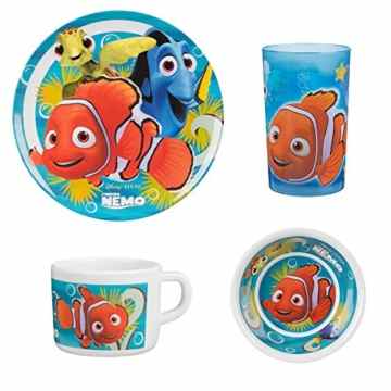 Disney – Disney Findet Nemo – Kindergeschirr Set 4 Teilig Melamin -