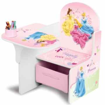 Disney Princess Sitzbank Bank Tisch Stuhl Aufbewahrung 3in1 Sitzpult Möbel NEU -