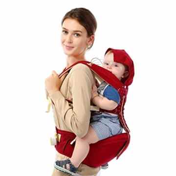 Do.BOMRVII vorne hinten Babysicherheitsträger Babytragetuch Säuglingskomfort hipseat -