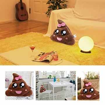 Emoji Kissen Kackhaufen mit Bowknot -