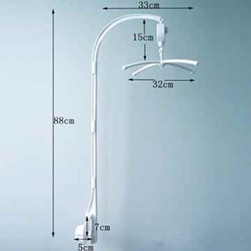 Esonstyle Kind Krippe Mobile Bett Glocke Halter Arm Bracket + Wind-up / Auto Music Box Mutter Schraube Sets Rotary Box Mobile für Baby-Kinder (88CM) -