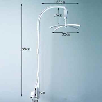 Esonstyle Kind Krippe Mobile Bett Glocke Halter Arm Bracket + Wind-up / Auto Music Box Mutter Schraube Sets Rotary Box Mobile für Baby-Kinder (88CM) -