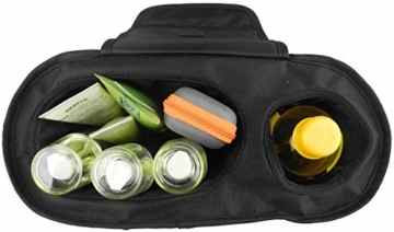 EZ-Bugz Kinderwagen-Organiser. 4 Taschen für alles Notwendige für Ihr Baby. Mit isoliertem Getränkehalter, großer Reißverschlusstasche & abnehmbaren Schultergurten -