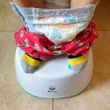 EZ-Bugz Tritthocker, Kinderschemel zum Toilettentraining, für Kinder und Kleinkinder. Antirutsch Fußbank für Badezimmer -