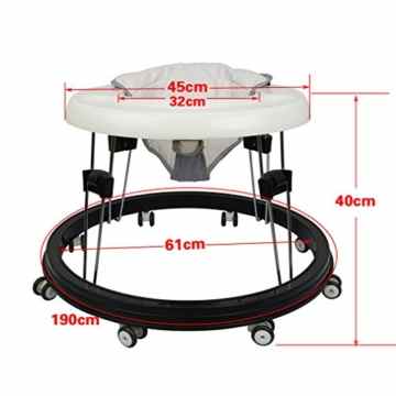Fascol faltbar Lauflernhilfe / Babyschaukel Baby Walker Lauflernwagen Gehhilfe 36-42cm -